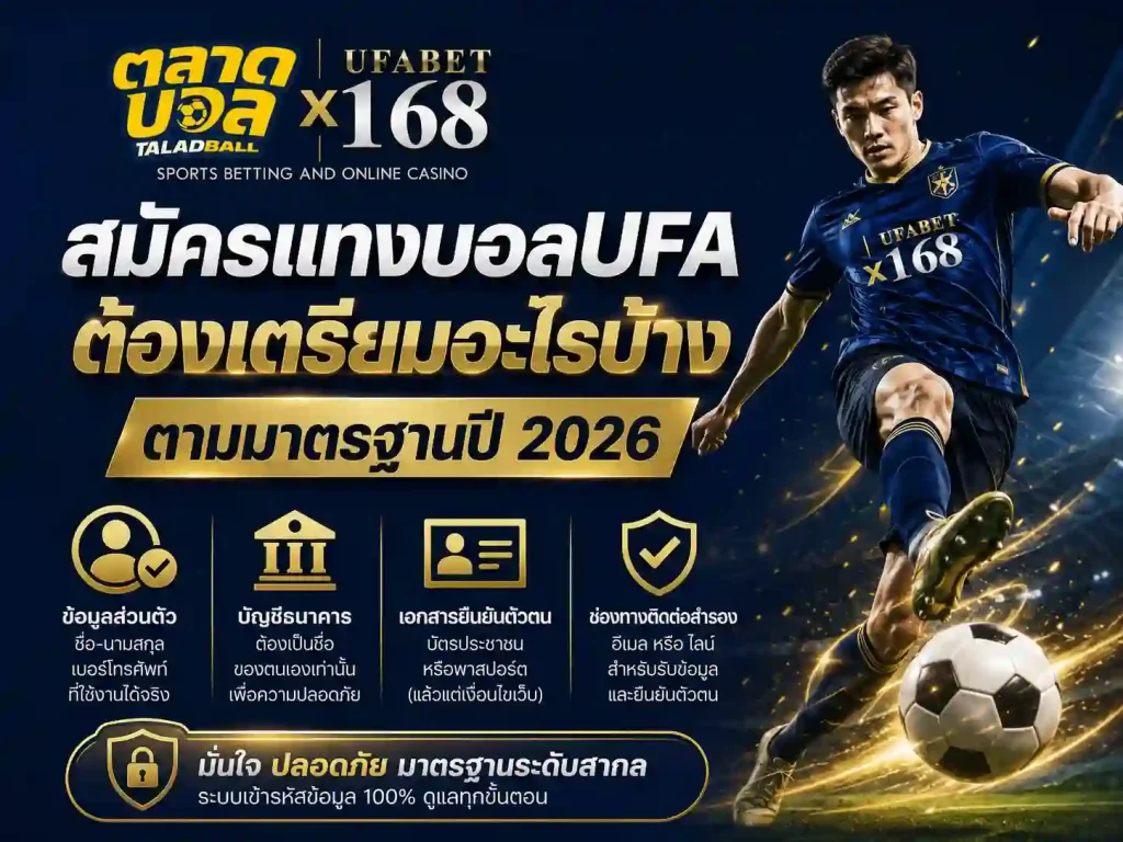 สมัครแทงบอลufa ต้องเตรียมอะไรบ้างตามมาตรฐาน 2026