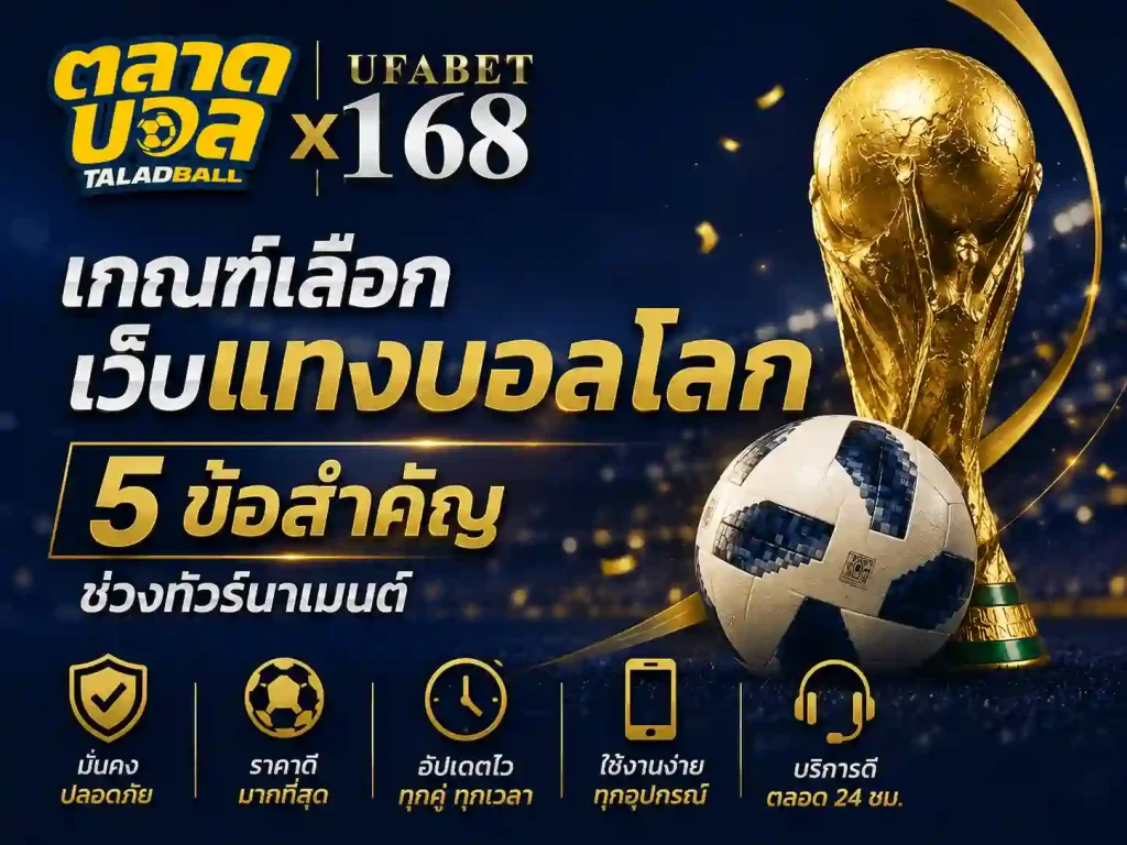 เกณฑ์เลือก เว็บแทงบอลโลก 5 ข้อสำคัญ