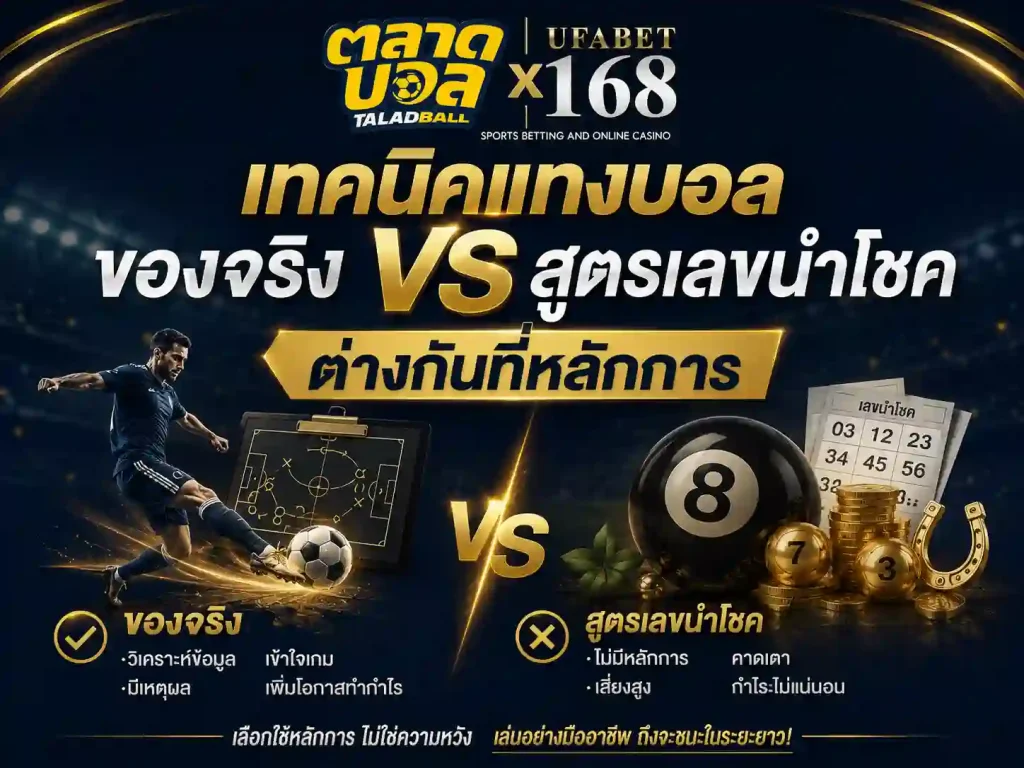 เทคนิคแทงบอล ของจริงvsสูตรเลขนำโชค