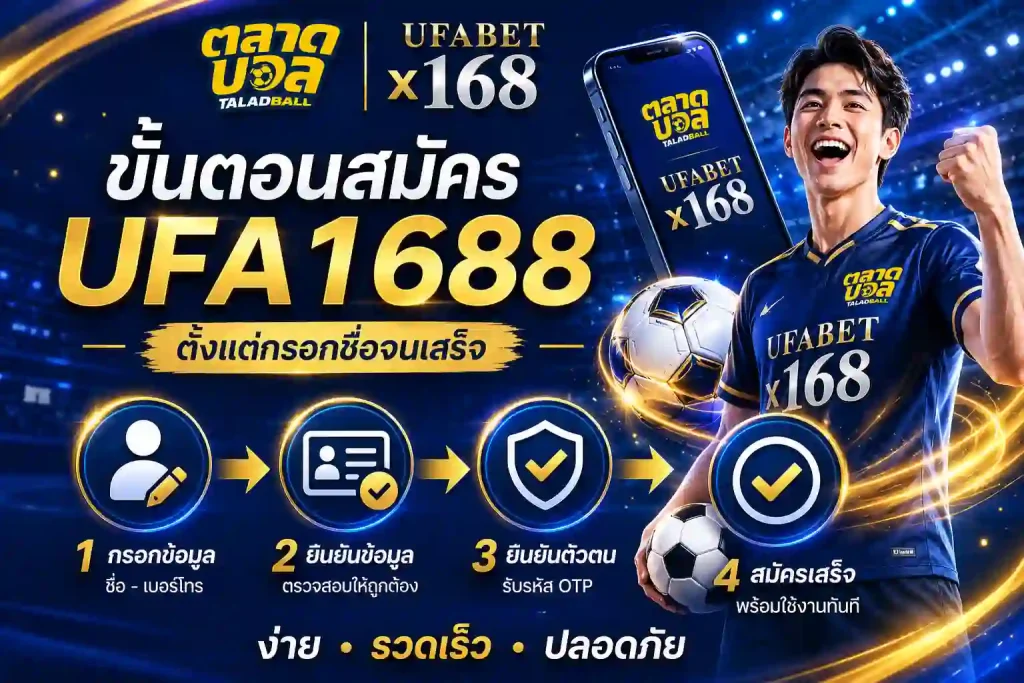 ขั้นตอนสมัคร ufa1688 auto ตั้งแต่กรอกชื่อจนเสร็จ