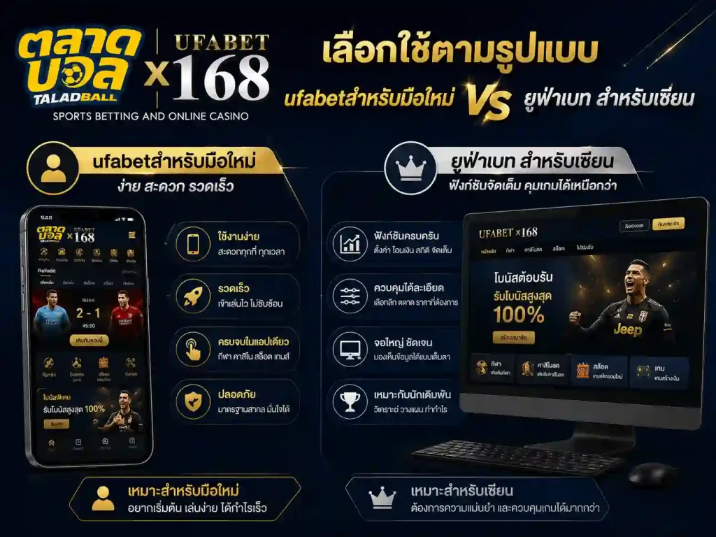 รูปแบบ ufabetสำหรับมือใหม่ vs ยูฟ่าเบท สำหรับเซียน